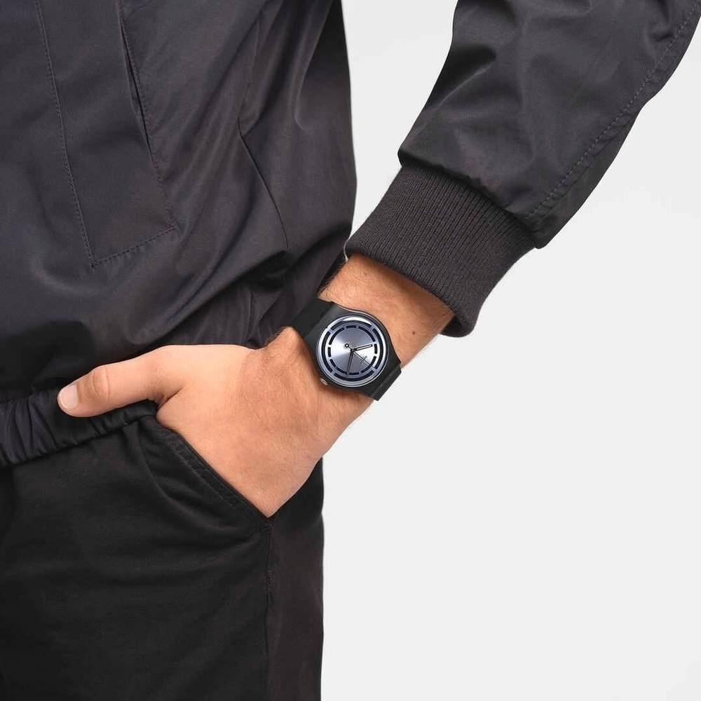 Swatch Blue and Black Smartwatch - Picture 9 of 10